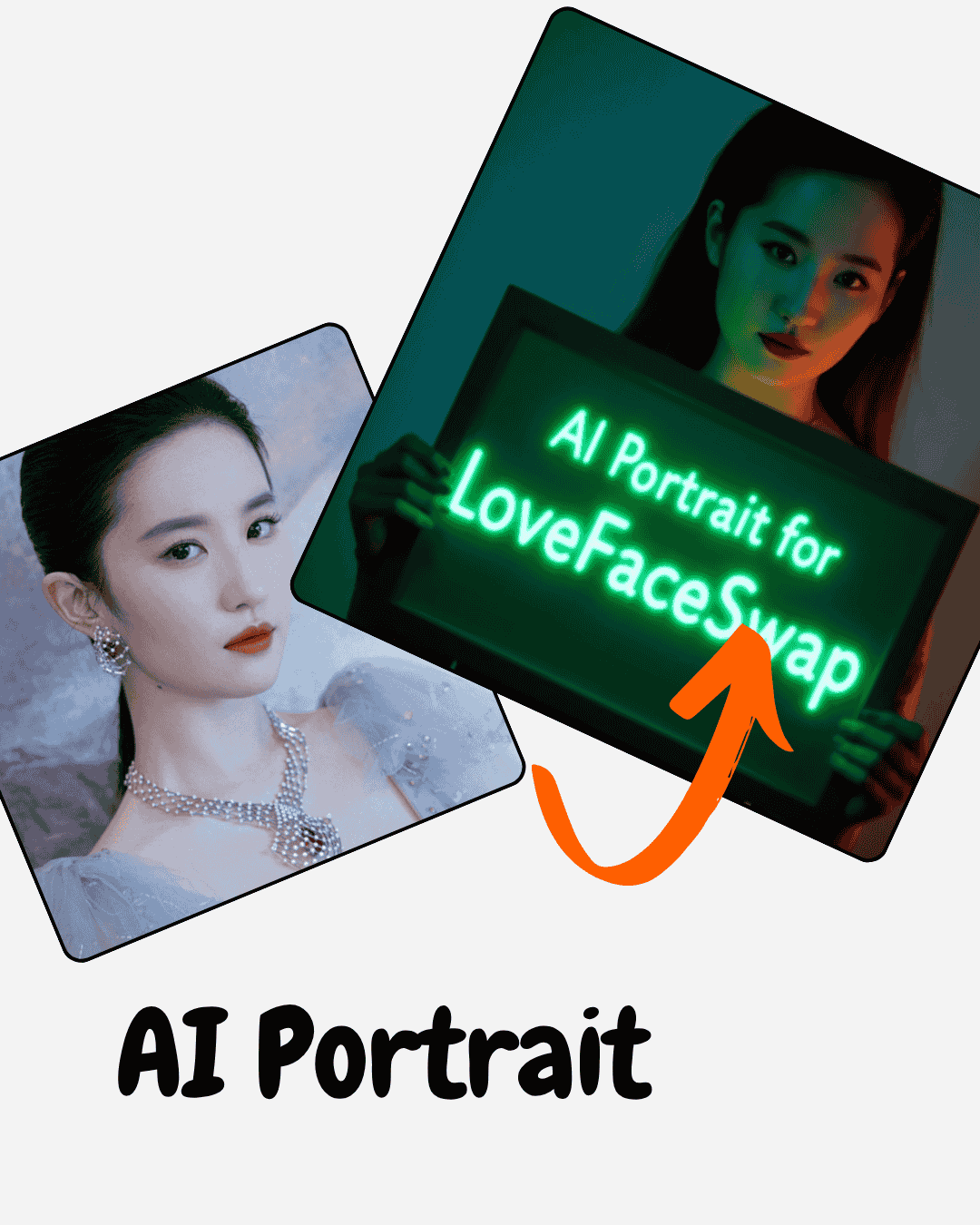 A four-step guide on how to create an AI photoshoot.