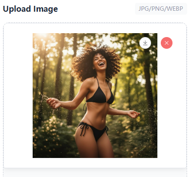 Upload full body photo for AI twerk generation