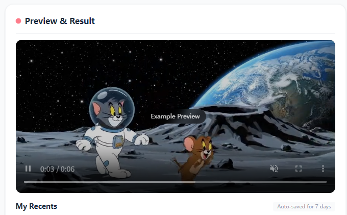 Downloading high quality AI generated video