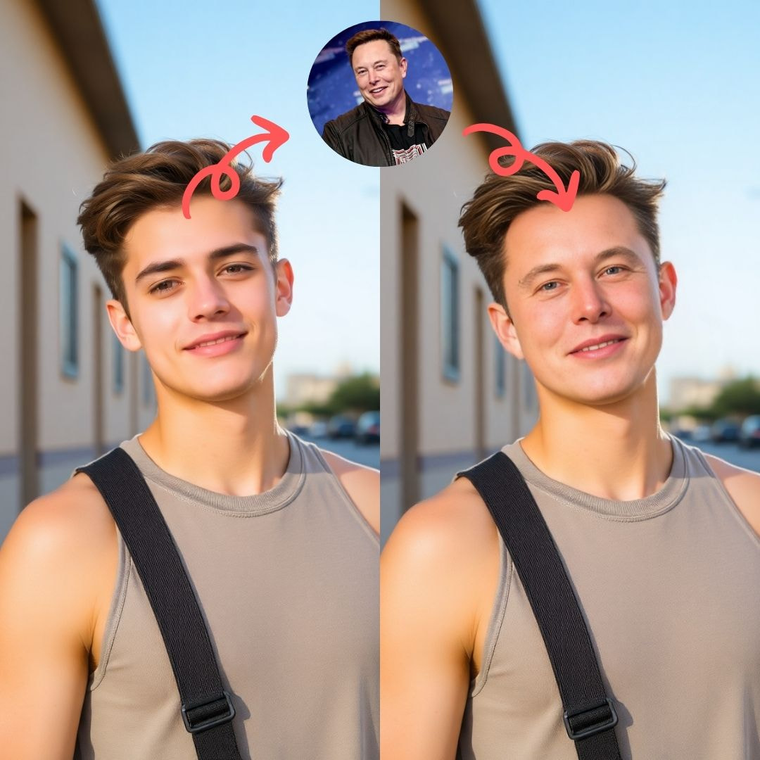 swap face demo image