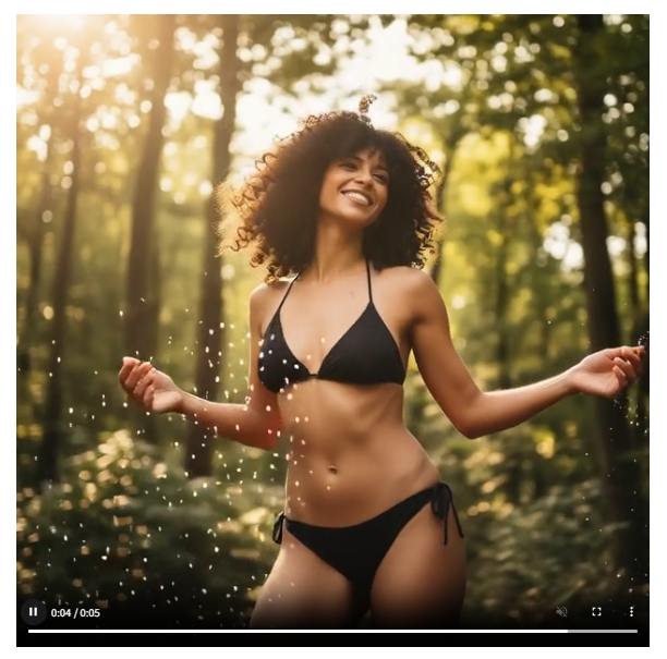 Download generated AI video for social media